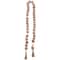 5ft. Paper Mache Round Distressed Beaded Garland with Tassel